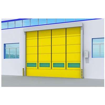 Latest design pvc fast rolling stacking door for warehouse