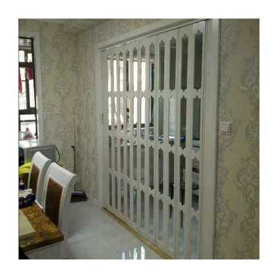 Factory direct sale aluminum insulated interior temporary folding bathtub shower door