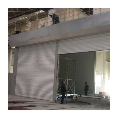 Aluminum Factory Roller shutter windproof Door with Motor