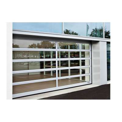 low price aluminum frame full view glass garage door made in China