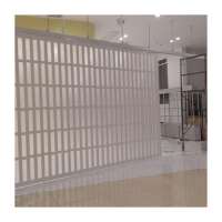 Cheap Commercial Shop PVC Security Accordion Folding Sliding Shutter Door