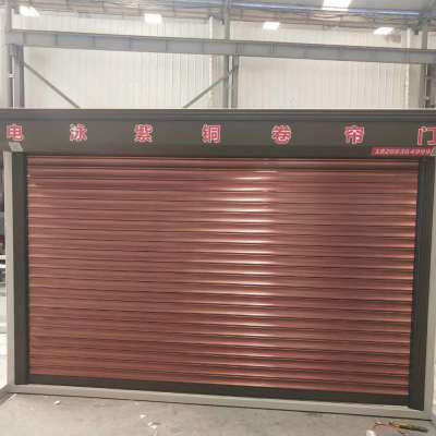 Galvanised steel automatic roll up rolling shutter door