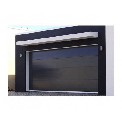 Windproof Wood Grain Automatic Garage Door With Motor