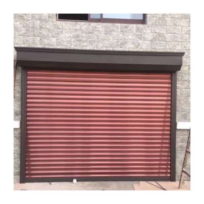 Aluminum panel electric roll up door for family homes